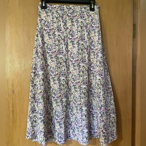 Floral Purple Skirt